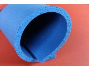 Blue Color Silicone Rubber Foam