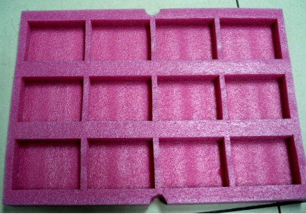 Pink ESD Anti static EPE Foam Tray