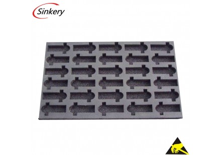 Anti static IXPE foam sheet die cut in any shape Anti static IXPE foam sheet die cut in any shape