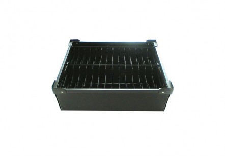 Black anti static plastic ESD box