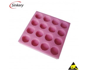 Electrostatic discharge packing foam
