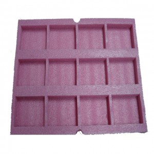 Rigid box with  static protective EPE foam tray