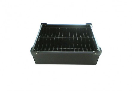 Black anti static plastic ESD box