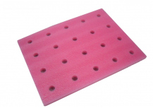 Electrical connectors use EPE foam with die cutting