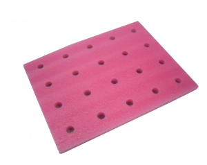 Electrical connectors use EPE foam with die cutting